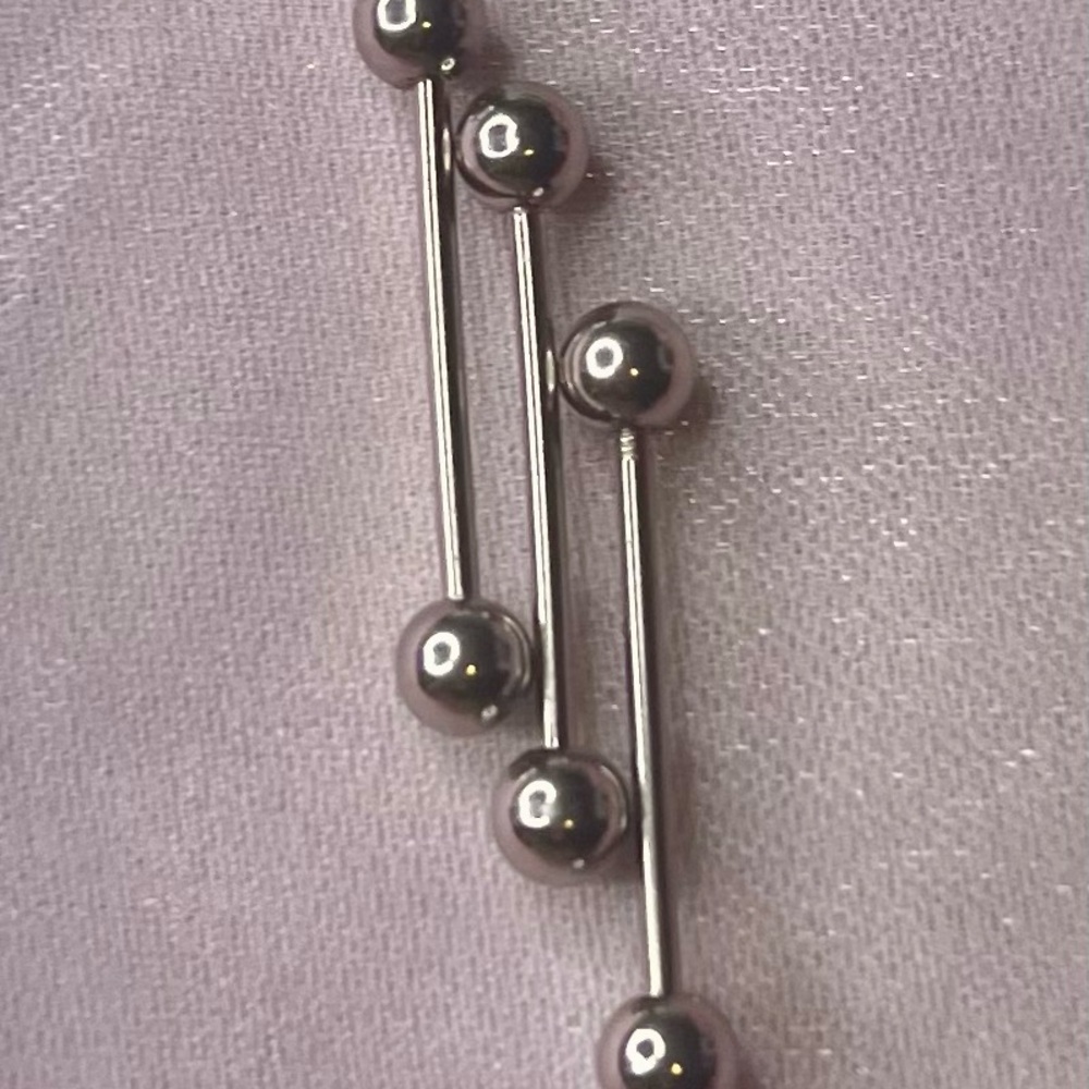 Elegant Silver Bar Earrings piecing 1 for $7.00 3 for $15.00